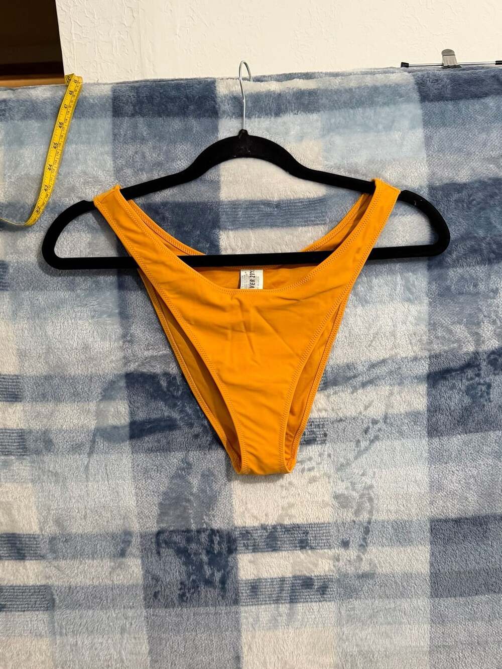 Forever 21 Yellow High-Leg Cheeky Bikini Bottom